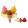 Komplet za pesek s stožci, sladoledom, košaricami in žlico 16 delov