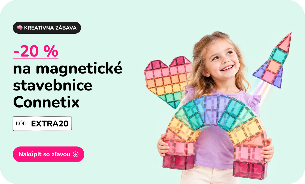 Magnetické stavebnice so zľavou 20 %