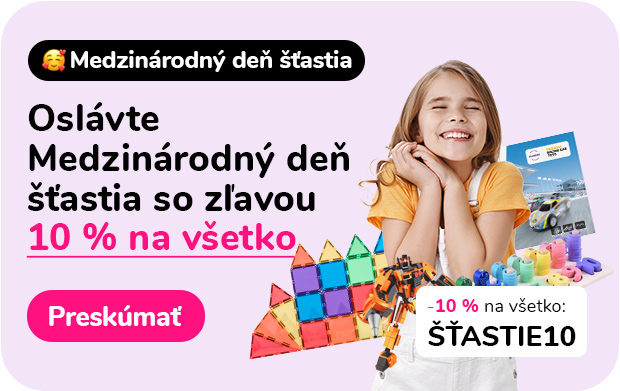 Oslávte Medzinárodný deň šťastia so zľavou 10 % na všetko