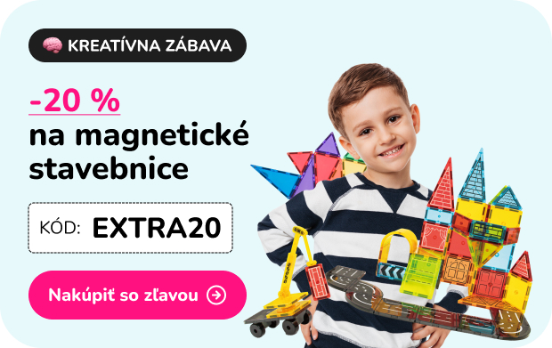 Magnetické stavebnice so zľavou 20 %