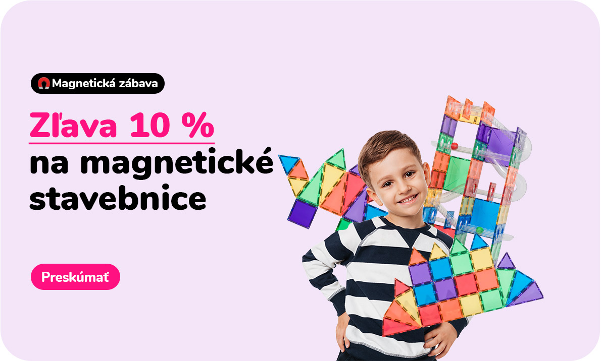 Zľava 10 % na magnetické stavebnice