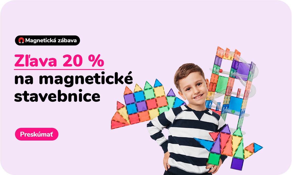 Zľava 20 % na magnetické stavebnice