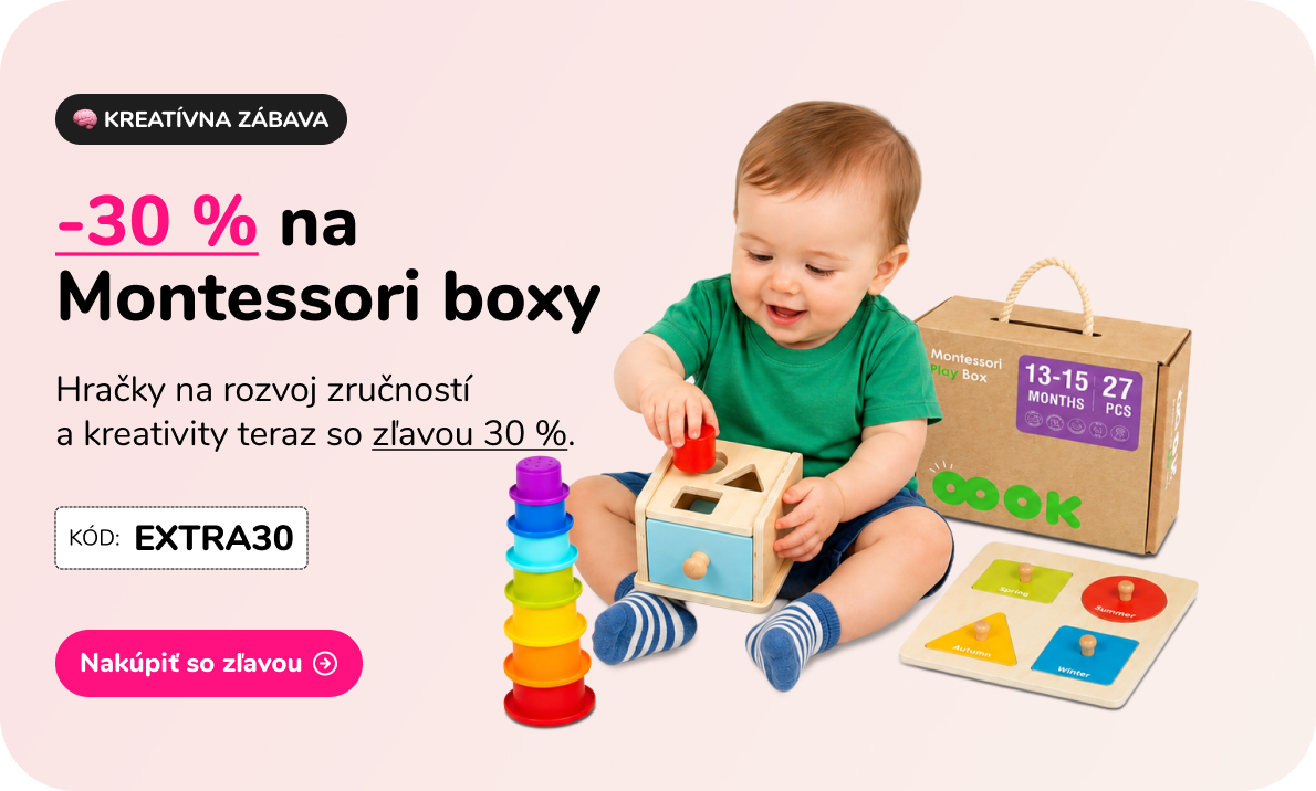 -30 % na Montessori boxy