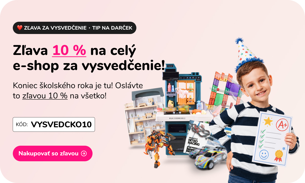 Koniec školského roka je tu! Oslávte to zľavou 10 % na všetko!
