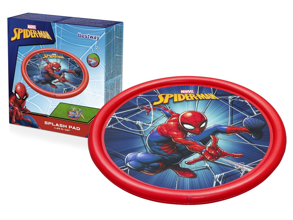Nafukovací brouzdaliště s fontánou Spider man 165 cm 1