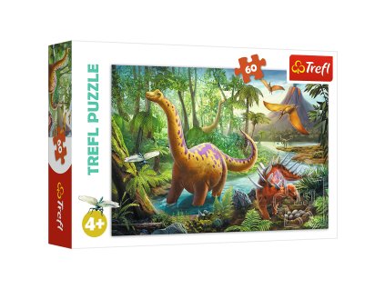 pol pl Puzzle 60 Wedrowka dinozaurow Trefl 17319 25860 1