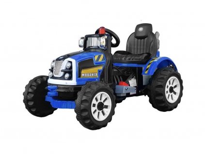 Dětský elektrický traktor Kingdom modrý1
