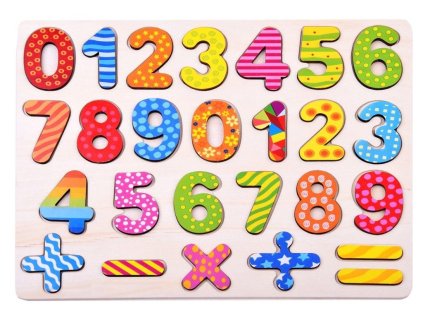 pol pl Cyfry do nauki liczenia drewniane puzzle ZA2527 13636 1