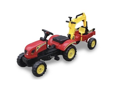 pol pl Traktor z Przyczepa i Lyzka czerwony Pedaly 3007 5230 1