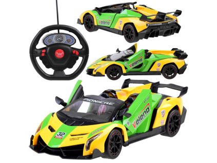 Sportovní auto na dálkové ovládání zeleno žluté (1)