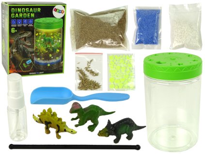 Dinosauří zahrada ve sklenici1