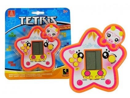 Kapesní elektronická hra Tetris červená1
