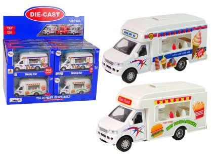 Elektrické autíčko Camper Ledáreň Fast-Food Resoraki s trecím pohonom, 2 modely