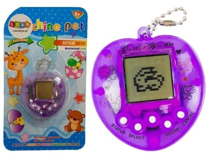 Elektronická Hra Tamagotchi Fialová s krátkou retiazkou