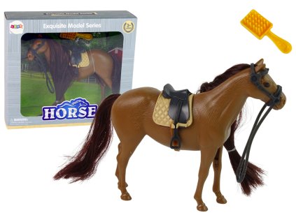 Figura koníčka na hrebenie s hnedou hrivou