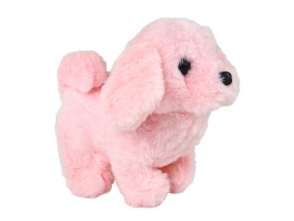 Interaktívna Hračka - Chodiace Šteniatko, Štekajúce v Ružovej Farbe