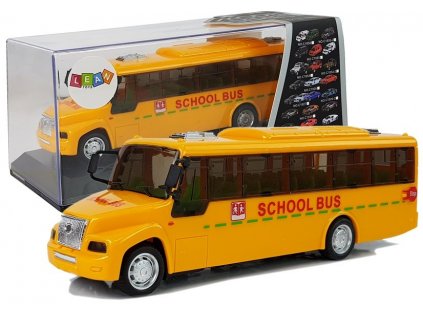 196242 skolni autobus s efekty a trecim pohonem zluty
