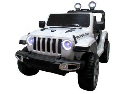 202729 elektricke auticko jeep x4 4x4 bily