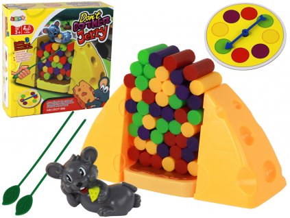 Hra na zručnosť Syrová pyramída Nepusť myši