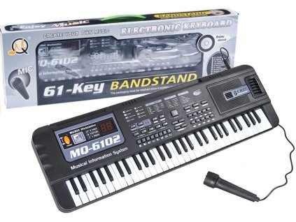 204854 keyboard mq 6102 s mikrofonem 61 klaves