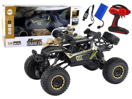 Veľké diaľkovo ovládané auto v mierke 1:8 s ovládaním 2.4G čierne