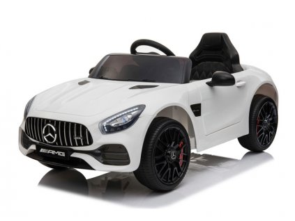 Elektrické autíčko Mercedes Benz GT AMG EVA kola bílé1