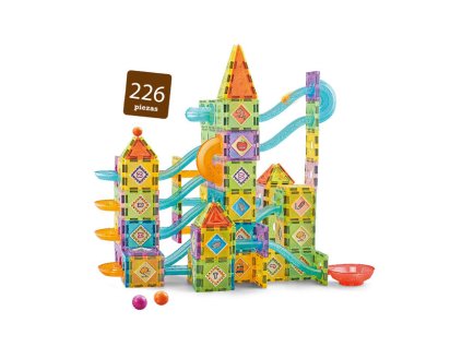 Magnetická stavebnice s kuličkovou dráhou 226 dílků1
