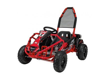 Dětská benzínová motokára MUD MONSTER červená01
