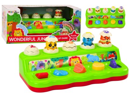 Edukatívny panel pre deti so zvukmi - Vyskakujúce zvieratká