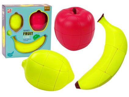 Edukatívne skladačka ovocie puzzle kocky jablko banán citrón kúzelné