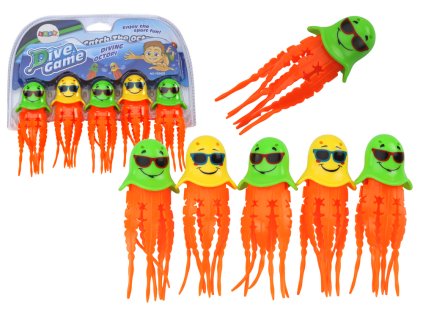 Hračky do Kúpele Potápacia Sada Medúzy 6 Kusov