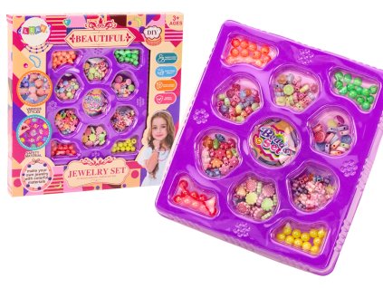 212686 koralky na vyrobu sperku diy kreativni sada s kvetinovymi privesky
