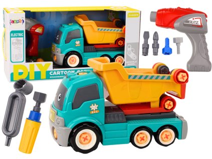 Kreslený sklápač na zostavenie DIY tyrkysový