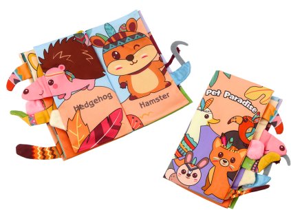 Mäkká edukatívna knižka šuštiaca Lesné zvieratá