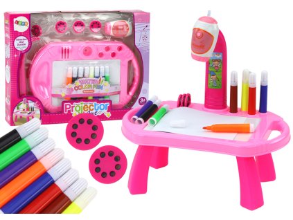 212935 projektor na kresleni ruzovy stolek
