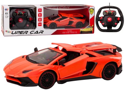 RC športové auto 1:12 s otváracími dverami oranžové