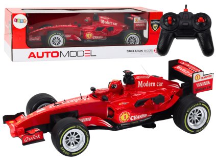 RC závodné auto 1:12 červené so svetlami a zvukmi