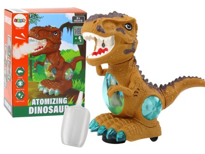 Tancujúci dinosaurus so senzorom prekážok svetla a zvuky žltý