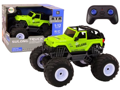 Terénne auto na diaľkové ovládanie 2.4G RC 1:12 zelené