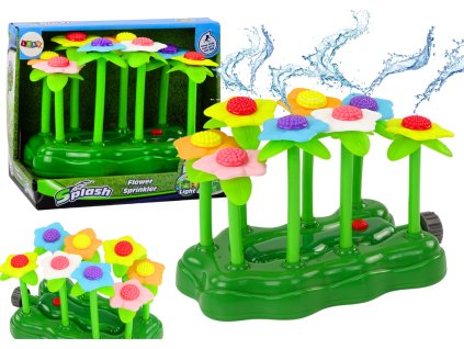 Záhradná Vodná Hračka Kvety Postrekovač Fontána pre Deti s Osvetlením