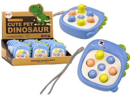 Zručnostná hra Whack A Mole dinosaurus zelený s písmenami