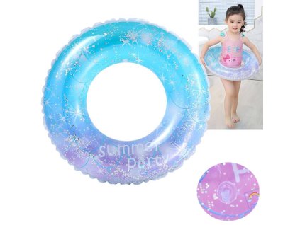 217162 bajecny nafukovaci kruh s konfetami pro deti 70 cm