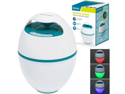 217609 bestway plovouci reproduktor musicwave s bluetooth a led osvetlenim