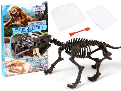 214555 clementoni smilodon sestav kostru tygra