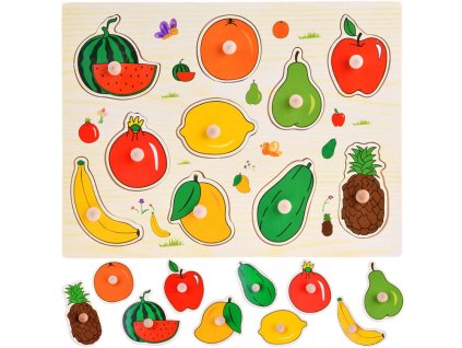 216772 drevene puzzle ovoce skladacka 10 dilku