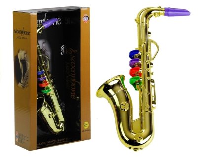 mamido Hudební nástroj saxofon zlatý