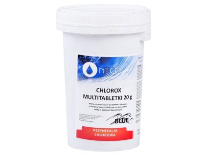 214393 chlorox multitablety chlorox 20g chemie do bazenu 1kg modre