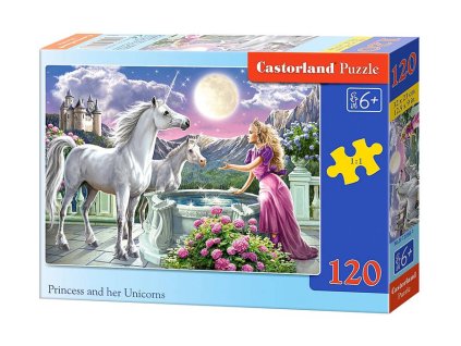 215287 puzzle 120 dilku princezna a jeji jednorozci