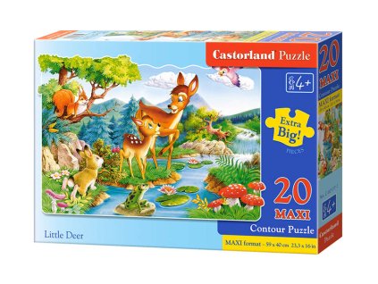 215338 puzzle 20 dilku maxi maly jelen