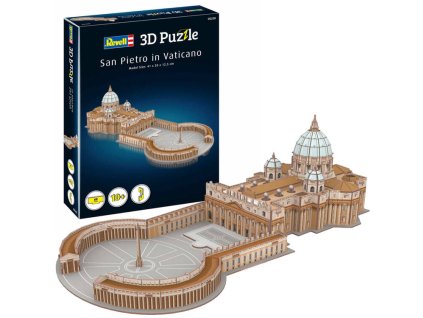 218158 revell 3d puzzle bazilika svateho petra vatikan 68 dilku